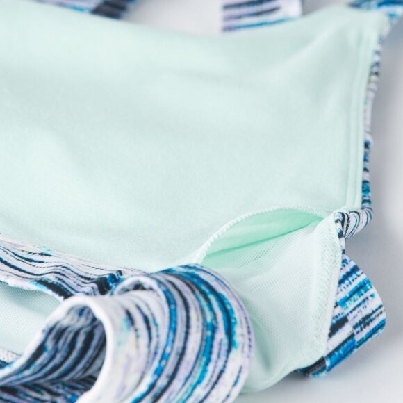 LIKE NEW Lululemon Pure Practice Bra Blurry Belle Multi / Sea Mist - Picture 15 of 16